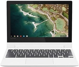 Lenovo Chromebook C330 2-in-1 Convertible Laptop, 11.6" HD Display, MediaTek MT8173C, 4GB RAM, 64GB Storage, Chrome OS, Blizzard White