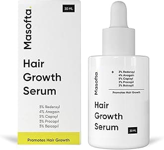Hair Growth Serum For Density, Hair fall Control with 3% Redensyl, 5% Capixyl, 4% Anagain, 3% Procapil & 3% Baicapil, Rosemary & Biotin For Both Men & Women, 1.01 fl.oz./30ML