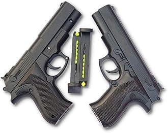 - Hand Gun Pack of 2 Pubg Pistol for Kids with 8 Round Reload and 6Mm Plastic Bb Bullets (200Pc) Pubg Gun Toy Airsoft Gun Toy for Boys,Black