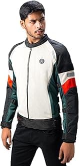 Royal Enfield Mens Streetwind Riding Standard Length Jacket Eco Off-White (Xl) 44 Cm Re Ergo Pro-Tech Ce Level 2 Armour Protection At Shoulder & Elbows, Eva For Back Protection And Comfort