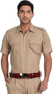 uniformer Police Khaki Half Sleeves Shirt - Uniform/Vardi