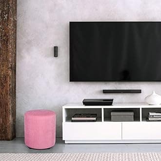 Siwa Style Barrel Round Pouffe (Baby Pink, Standard)