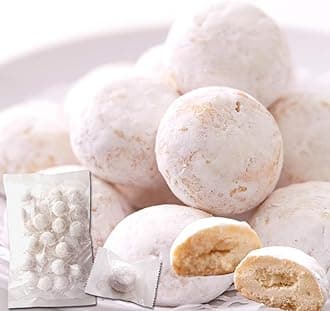 Natural Life Snowball Cookies, Bakery, Individual Packaging, Snacks, Sweets, Made in Japan (Plain 30 Pieces)