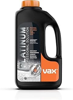 Platinum Professional 1.5L Carpet Cleaner Solution, Stain Remover Shampoo, Rose Burst Scent, Neutralises Pet Odours, 1-9-139136, Charcoal