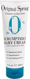 Original Sprout Scrumptious Baby Cream with Zinc for Babies Sensitive Skin, 8 oz. Bottle
