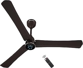 atomberg Renesa Halo Smart Alexa Enabled 1200mm BLDC Ceiling Fan with Remote | BEE 5 star | High Air Delivery | Low noise | LED Speed Indicator | Sleek Design | | 3 Year Warranty| Blaze Brown