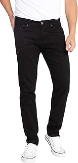 WULFUL Mens Slim Fit Comfortable Stretch Denim Pants