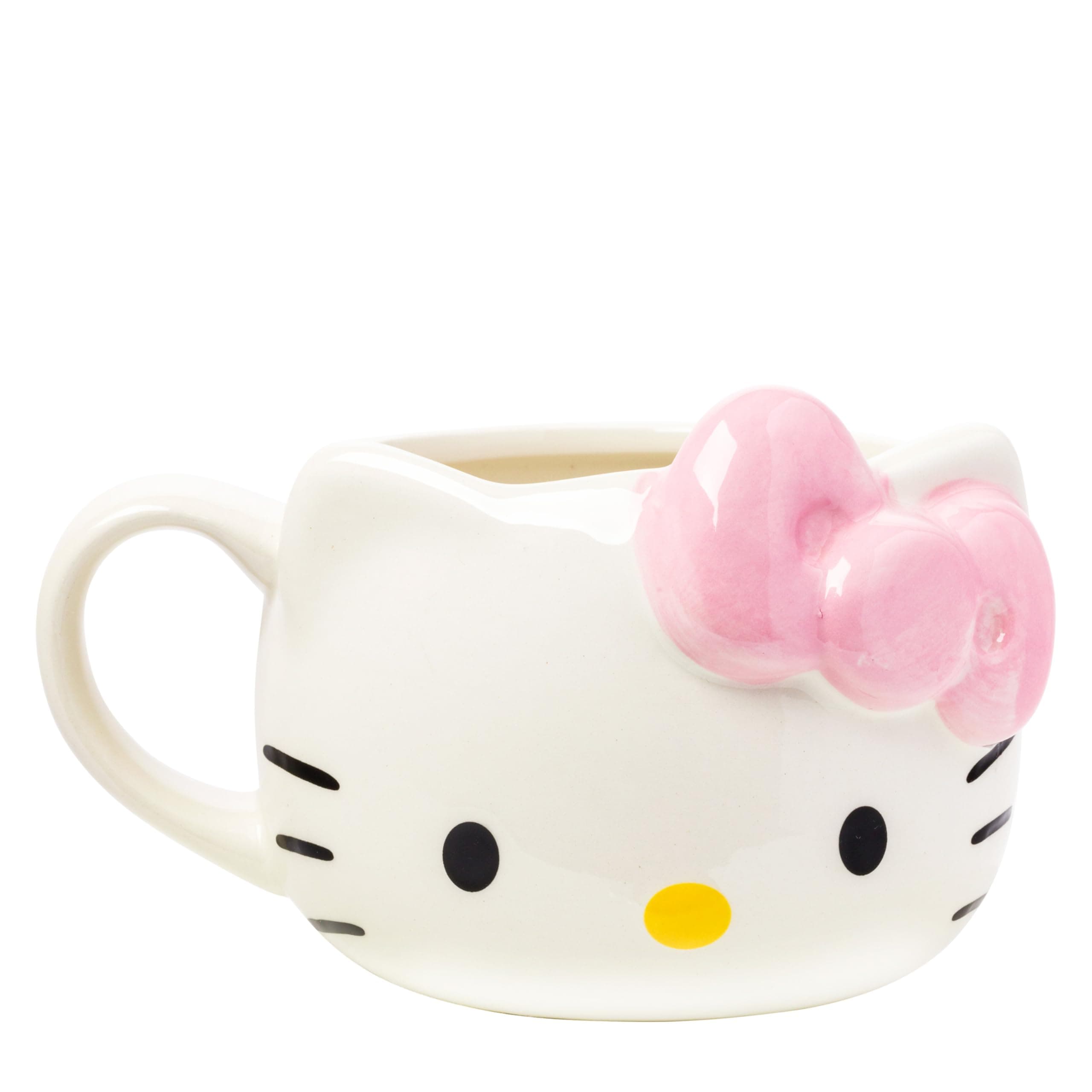 Hello Kitty Pink Bow Ceramic 3D Sculpted Mug, 20 Ounces