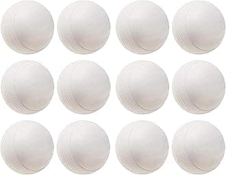 Smartsupply Plastic Cricket Training Ball White Toy Balls for Cricket for Indoor and Outdoor Game Kids Choice Now Days (White Ball, Pack of 6)