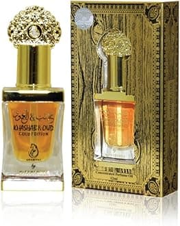 KHASHAB & OUD GOLD EDITION from ARABIYAT, Non Alcoholic Concentrated Perfume Oil or Attar for Unisex, 12 ml