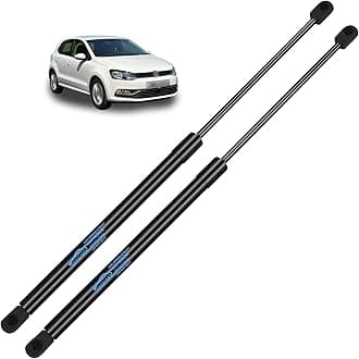 2Pcs Boot Struts for VW Polo 9N 2002-2009 Rear Tailgate Boot Gas Struts Lift Support System Gas Strut Heavy Duty 400N 500MM Car Gas Struts Rear Tailgate Boot Replace #6Q6827550C