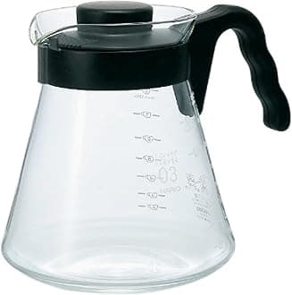 Hario V60 Glass Coffee Server, 1000ml, Black