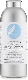 Body Powder Talc Free | Corinne Taylor Natural Body Powder with Lavender & Chamomile – Organic Talc Free Body Powder for Anti Sweat & Anti Chafing – Dusting Powder for Sensitive Skin – 85g