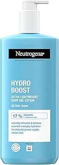 Neutrogena Hydro Boost Body Gel Cream (1x 400ml), Body Lotion with Refreshing and Ultra-Light Formula for Normal to Dry Skin, Naturally Derived Hyaluronic Acid, Body Moisturiser for Advanced Hydration