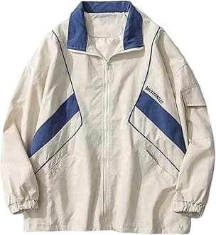 Women Windbreaker Jacket Y2k Varsity Jackets Oversized Vintage 90s Jacket