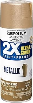 Rust-Oleum 327909 American Accents Spray Paint, 11 oz, Metallic Gold