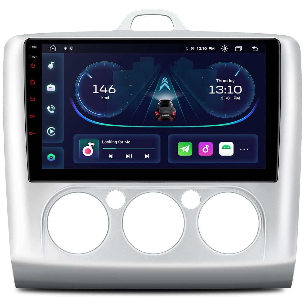 XTRONS Octa Core Android 11 Car Stereo Auto Player 9 Inch GPS Navigation Built-in CarAutoPlay DSP Dual UI RDS Radio A2DP Bluetooth Support AHD CAM WIFI TPMS DVR DAB+ for Ford Focus 2 MK2 Mondeo