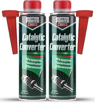 MotorPower Care Catalytic Converter Cleaner 2-Pack — Pass Smog & Emissions Test, Fix P0420/P0430 Check Engine Light | O2 Sensor & EGR Cleaner | Fuel Additive, 8.45 fl oz Each