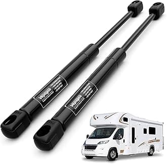 Vepagoo C16-08053 20 inch 80Lb Gas Struts Shock Lift Support - Fit for RV Bed Camper Bed Storage Heavy Duty Lid Pickup Truck Tonneau Cover Trailer Basement Door (Fit 64-88Lb Lid)