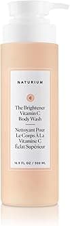 Naturium The Brightener Vitamin C Body Wash, Gentle Cleanser | 16.9 FL OZ / 500 ML