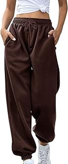 Womens Casual Joggers Cotton Sweatpants,Women Solid Color Trendy Athletic Pants,High Waisted Cute Sport Clothes