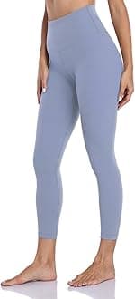 HeyNuts Essential/Pure&Plain 7/8 Leggings, High Waisted Compression Soft Pants Workout Athletic Yoga Pants 25"