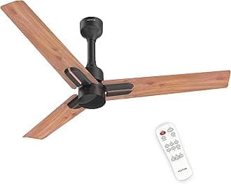 Polycab Wizzy Neo 1200mm 5-Star BLDC, Remote Ceiling fan for Living Room| 55% Energy Saving, 100% Copper, High Air Delivery, 6 Speed Setting, Free Installation | 4-yr Warranty【Natural Wood】