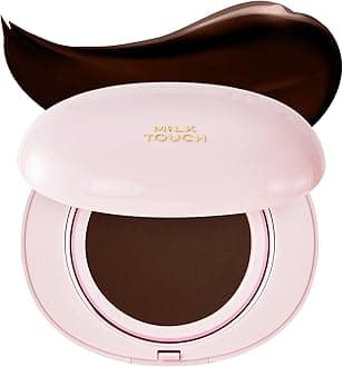 milktouch Cushion Foundation, 24H Flawless Skin, Radiant Shine, No Oxidation, Long-Lasting, Non-Creasing, 60% Hydrating Skincare Infused Korean, Stocking Stuffers, Christmas Gifts (52N Espresso)
