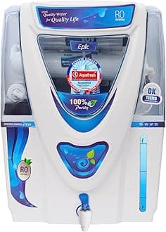 ROYAL AQUAFRESH Fresh Epic RO + UV + UF + TDS 12 Liter Water Filter 14 Layer Electric Water Purifier Fully Automatic RO Wall Mountable For Home and Office (1 Year Warranty On Motor & SMPS) White