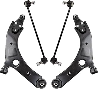 TRQ Front Suspension Kit Control Arm with Ball Joint Sway Bar Stabilizer Link Compatible with 2015-2021 Kia Sedona