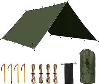 Free Soldier Waterproof Portable Tarp Multifunctional Outdoor Camping Traveling Awning Backpacking Tarp shelter Rain Tarp