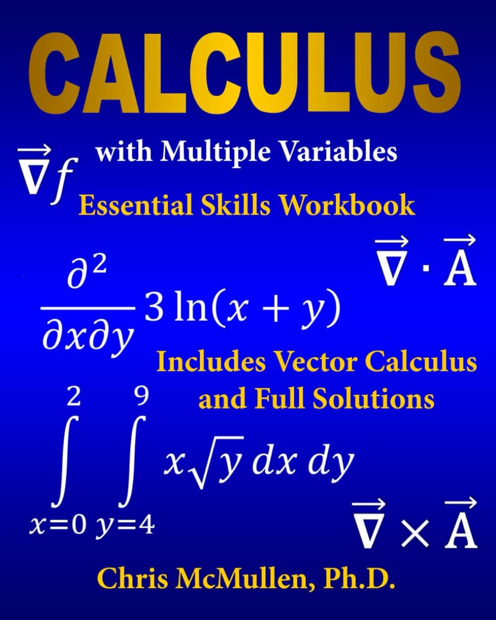 Calculus with Multiple Variables Essential Skills Workbook: Includes Vector Calculus and Full Solutions