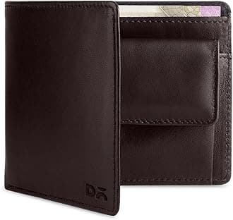 DailyObjects Classic Bifold Wallet for Men | Genuine Leather Material | Holds up to 8 Credit/Debit/ATM Cards | Slim & Easy to Fit | Coin Pocket with Button Closure | Handcrafted Money Purse
