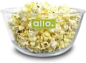 Allo Food Safe Borosilicate Glass Mixing & Serving Bowls for Kitchen, Microwave Safe, Dishwasher and Freezer Safe Bowl, 1000ML, Transparent