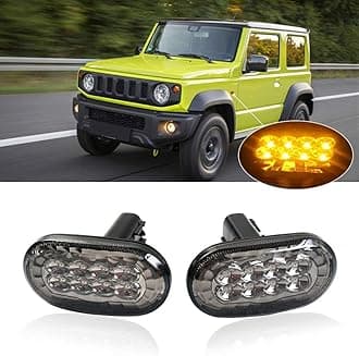 Bestmotoring Suzuki new Jimny JB64W JB74W LED side winker side marker lamp smoked lens fender lamp for (Suzuki new Jimny JB64W JB74W, smoked lens)