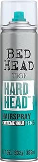 TIGI Bed Head Hard Head Hair Spray – Extra Strong Hold for All Day Style and All Hair Types, 11.7 oz