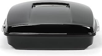 ECOTRIC 5.5" Razor Motorcycle Trunk Luggage w/Backrest Compatible with 2014-2024 Davidson Touring Models Trunk Tail Box