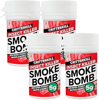 CritterKill 5g Smoke Bomb Fogger For Fleas, Bedbugs, Moths and All Insects | Professional Strength (4)