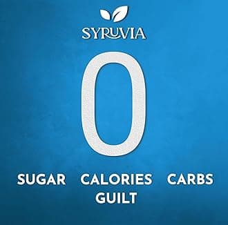 Syruvia Sugar Free Coffee Syrup, BLUNILLA Syrup, Vanilla Blueberry Flavored Syrup for Drinks, Lattes, and Desserts – 25.4 fl oz, With Pump