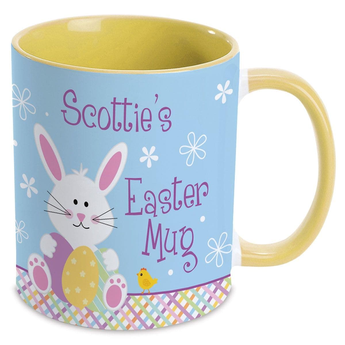 Current Personalized Yellow Kid's Easter Mug - 11 Ounce Coffee Cup