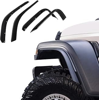 Front & Rear Fender Flares Extensions Set Fits 2019-2024 for Jeep Gladiator JT 2/4 Doors Wheel Fender Liner (Fit for JT Low Clearance Fender Flares)