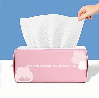 Cayxenful Disposable Face Towel Face Cloths for Washing Soft Cotton Dry Wipes Facial Cloths Towelettes for Washing and Drying, 100 Count Facial Tissue for Cleansing, Skincare and Makeup Remover
