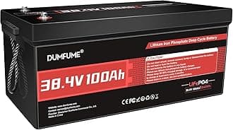 38.4V(36V) 100Ah LiFePO4 Lithium Golf Cart Battery,Built-in 200A BMS & 15000 Cycles,5kW Motor Support,High Energy Density,Maintenance-Free for Golf Carts/Utility Vehicles/RV Backup Power