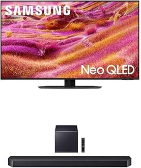 Samsung 98-Inch Class Neo QLED 4K QN90F Series, Vision AI, Mini LED Smart TV (2025 Model, 98QN90F) Neo Quantum HDR+, + Samsung Q-Series Soundbar HW-Q900F 7.1.2 ch Subwoofer (2025 Model)