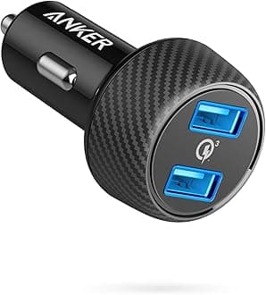 Car Charger, Anker Quick Charge 3.0 39W Dual USB Car Charger Adapter, PowerDrive Speed 2 for Galaxy S10/S9/S8/S7/S6/Plus, Note 9, PowerIQ for iPhone 11/XS/Max/XR/X/8/7, iPad Pro, LG, Nexus, and More