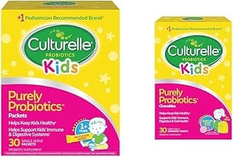 Kids Daily Probiotic Supplement & Kids Chewable Daily Probiotic for Kids, Ages 3+, 30 Count