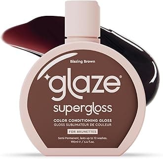 Supergloss Color Conditioning Gloss – Hydrating Semi-Permanent Color Hair Gloss & Shine Boost – Color Depositing Mask - Vegan, Cruelty-Free – 190ml - Blazing Brown - Dark Cool Brown