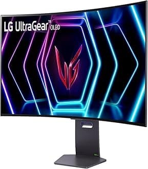 LG 39 inch 21:9 Ultragear™ OLED WQHD 800R Curved Gaming Monitor (3440 x 1440) 240Hz, 0.03ms, G-Sync Compatible, AMD FreeSync™, HDR™ True Black400, 1.5M:1 Contrast Ratio, Tilt,Height,Swivel, 39GS95QE