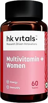 hk vitals Multivitamin Plus Women (60 Tablets) | Daily Multivitamin for Women | For Energy, Joints, Skin & Hair