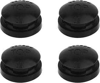 4 x 09915 pressure plugs for pressure cookers, durable plastic replacement parts, compatible with Presto pressure cookers and jugs (black)